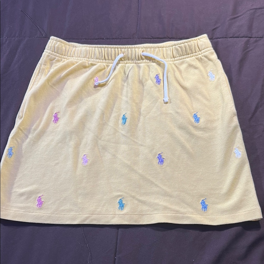 Polo by Ralph Lauren Cream Mini A-Line Skirt